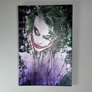 DC Comics Heath Ledger Joker Dark Knight Rises Wall Art Decor 24" x 16"